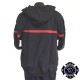 sweat sapeurs pompiers bande rouge grande taille