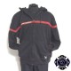 sweat sapeurs pompiers bande rouge grande taille