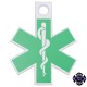 Plaque Pare-brise voiture Star of Life Ambulancier