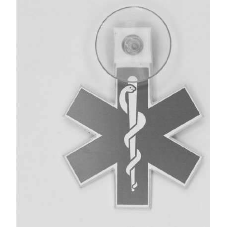 Plaque Pare-brise voiture Star of Life Ambulancier ATNUP