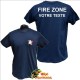 T-Shirt pompier Fire Zone à personnalisé "Belgian Origine"