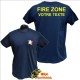 T-Shirt pompier Fire Zone à personnalisé "Belgian Origine"