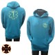 Sweat capuche Ambulancier "Eco Line" broderie jaune fluo