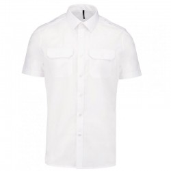 Chemise d'uniforme blanche Manches Courtes